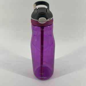 Contigo AutoSpout Purple Plastic Water Bottle 40 oz Ashland Clippable Lid
